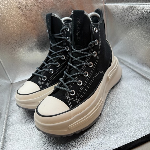 Size M7/W8.5 Converse Run Star Legacy CX High Black Unisex Shoes A05015C main image 7